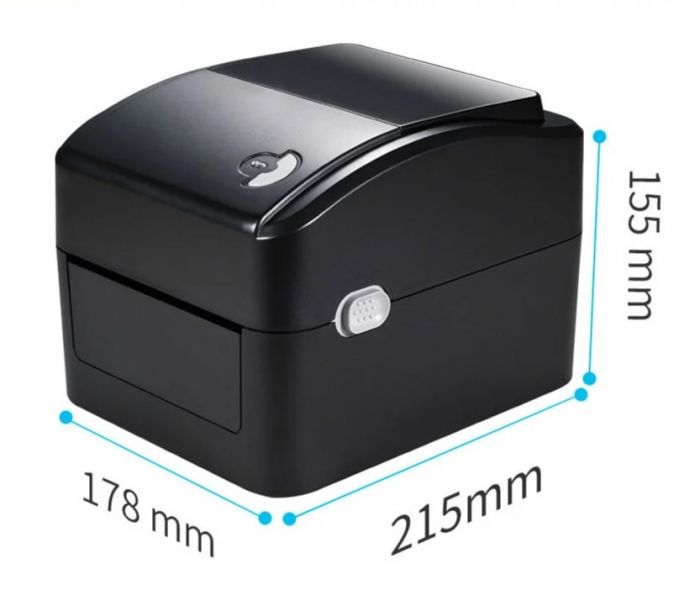 Принтер етикеток Xprinter XP-420B USB чорний