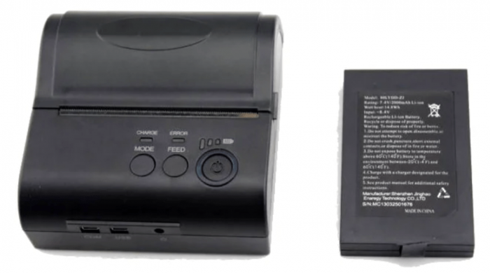 Принтер чеків портативний Asianwell AW-8001 ( Jepod JP-80LYA ) Bluetooth+USB на акумуляторі