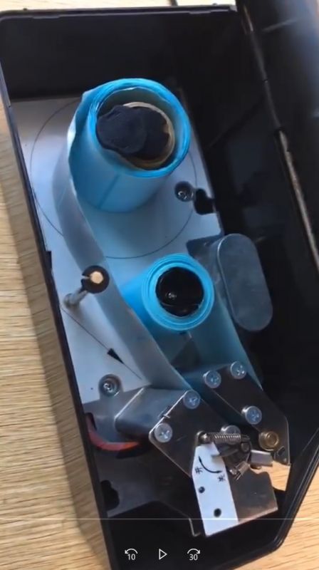 Принтер етикеток Asianwell KP562A з автоматичним відділення етикетки і зворотного намотування USB+RS232