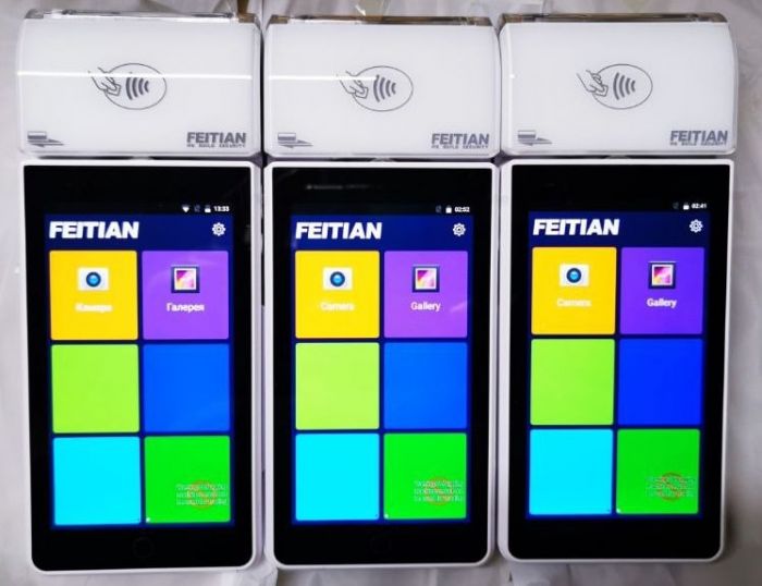 POS - термінал FEITIAN F30 Smart POS в режимі "Debugging" білий