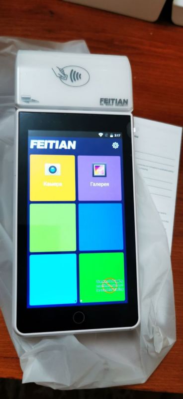 POS - термінал FEITIAN F30 Smart POS в режимі "Debugging" білий