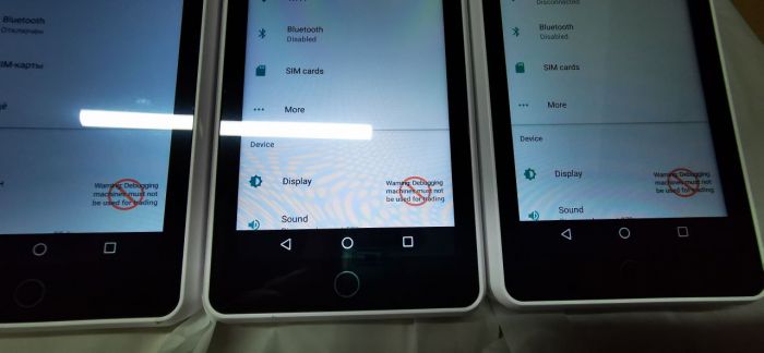 POS - термінал FEITIAN F30 Smart POS в режимі "Debugging" білий