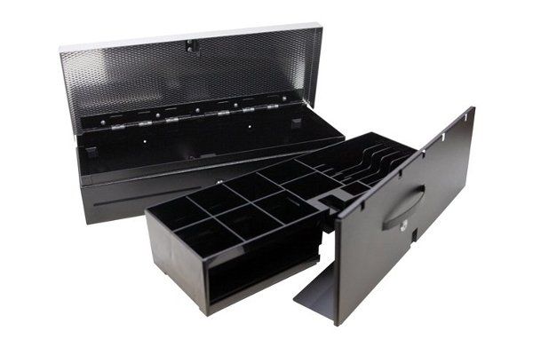 Грошовий ящик вертикальний металевий  Flip Top VIOTEH FT-460 (ECD-170B) з інкасацією чорний