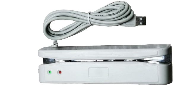 Зчитувач магнітних смуг карт MSR400, одна доріжка, білий