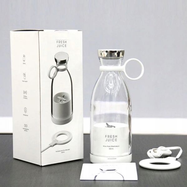 Портативний блендер Fresh Juice ОРИГІНАЛ білий 350 мл акумуляторний бездротовий