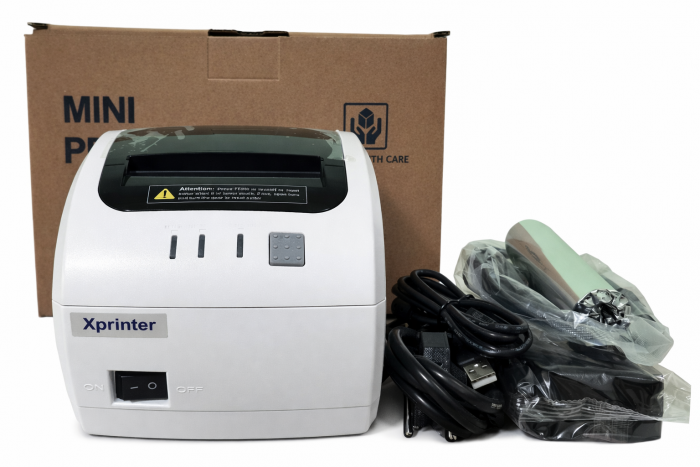 Принтер чеків Xprinter XP-Q260III LAN Ethernet+USB+rs232 білий новий дизайн