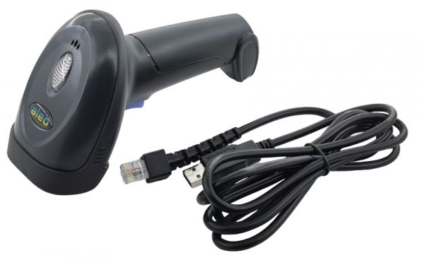 Сканер дротовий ALEO AL-OW10 2500dpi емуляція СОМ, префікс F7 CCD 1D штрих-коди