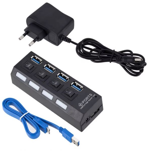 Активний 4 USB-хаб концентратор