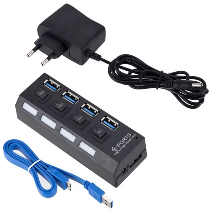 Активний 4 USB-хаб концентратор