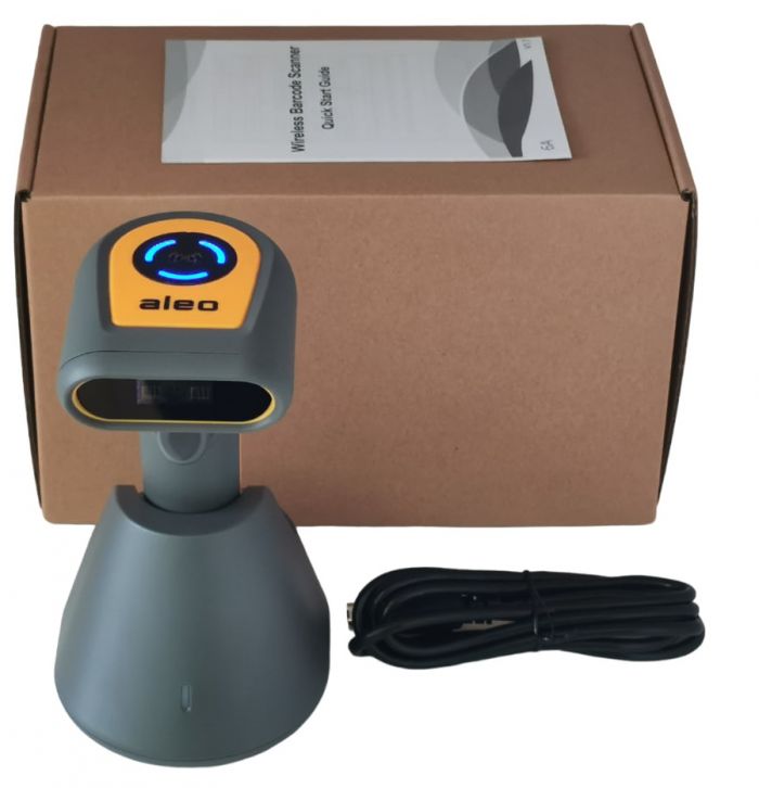 Сканер бездротовий ALEO AL-EX10RT з підставкою фотосканер 2D,1D QR коди
