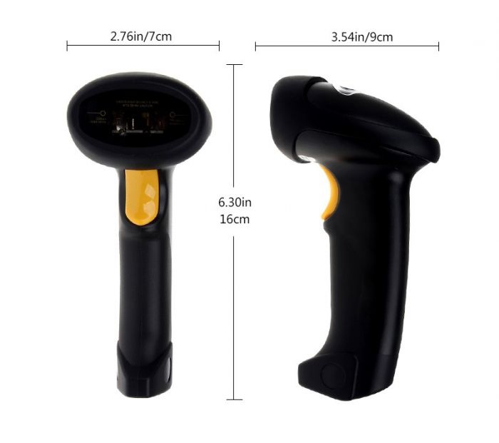 Сканер бездротовий Alanda CT-007X лазерний штрих-коди