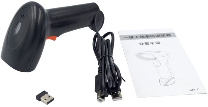 Сканер бездротовий Asianwell AW-5045R лазерний штрих-коди