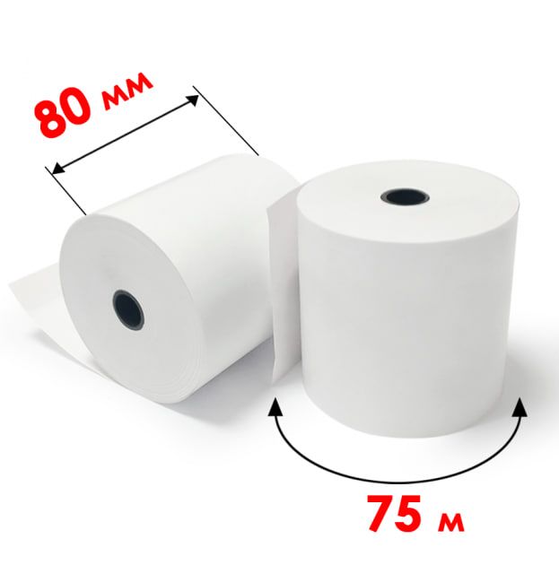 Чекова стрічка 80мм/75м